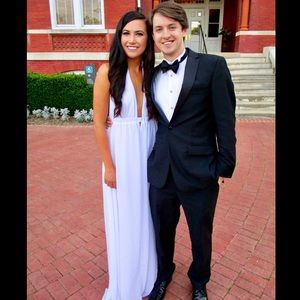 Show Me Your Mumu Luna Halter Dress - White